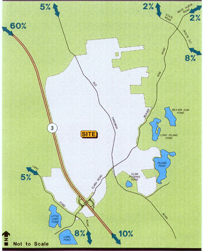 Original Pinehills traffic distribution